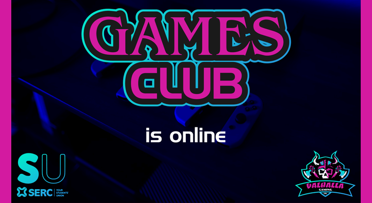 The games club is back. Due to the current restrictions the club has moved online to a discord server. Like last year the club is run by your fellow students.